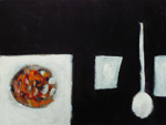 Roger Large, Still Life with Fruit, (6), acrylic, 61x44cm, £875